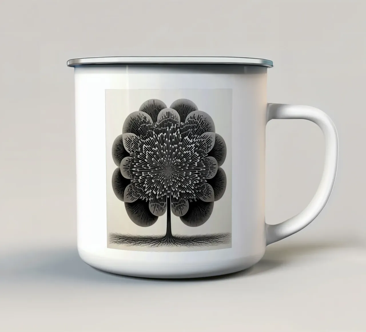 Albero astratto tazza in smalto da Imagine