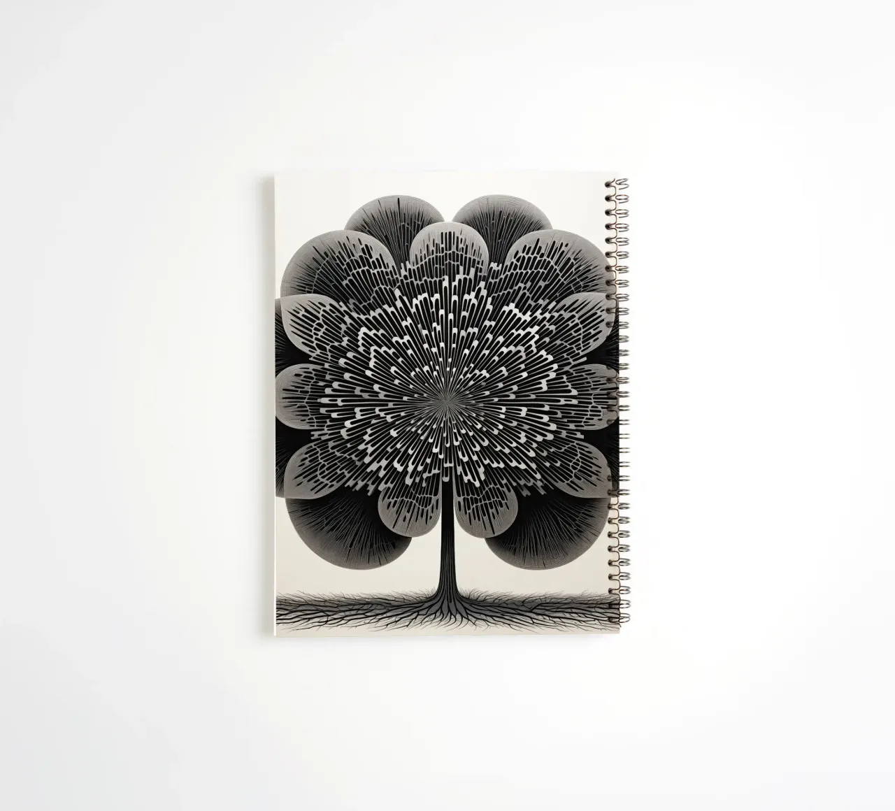 Abstract tree spiral notebook by Imagine