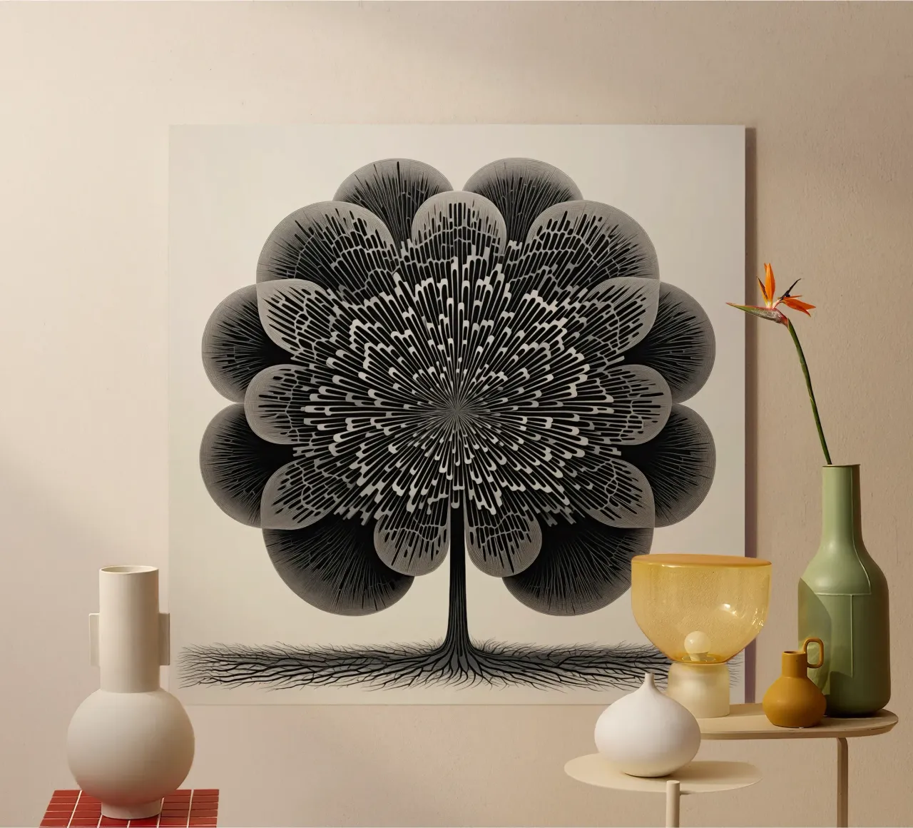 Albero astratto plexiglass da Imagine