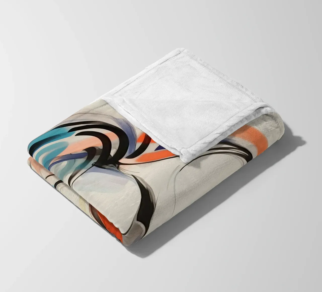 Abstrakte Frau Fleecedecke von Imagine