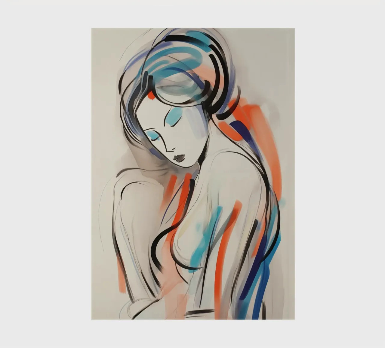 Femme abstraite carnet de notes de Imagine