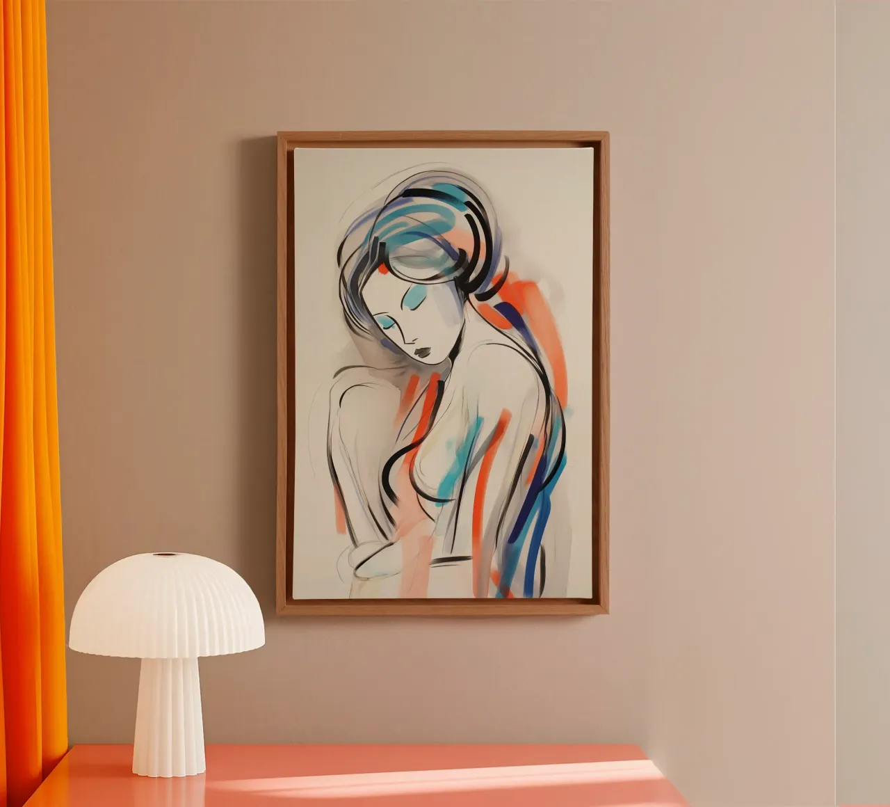 Abstract woman canvas by Imagine