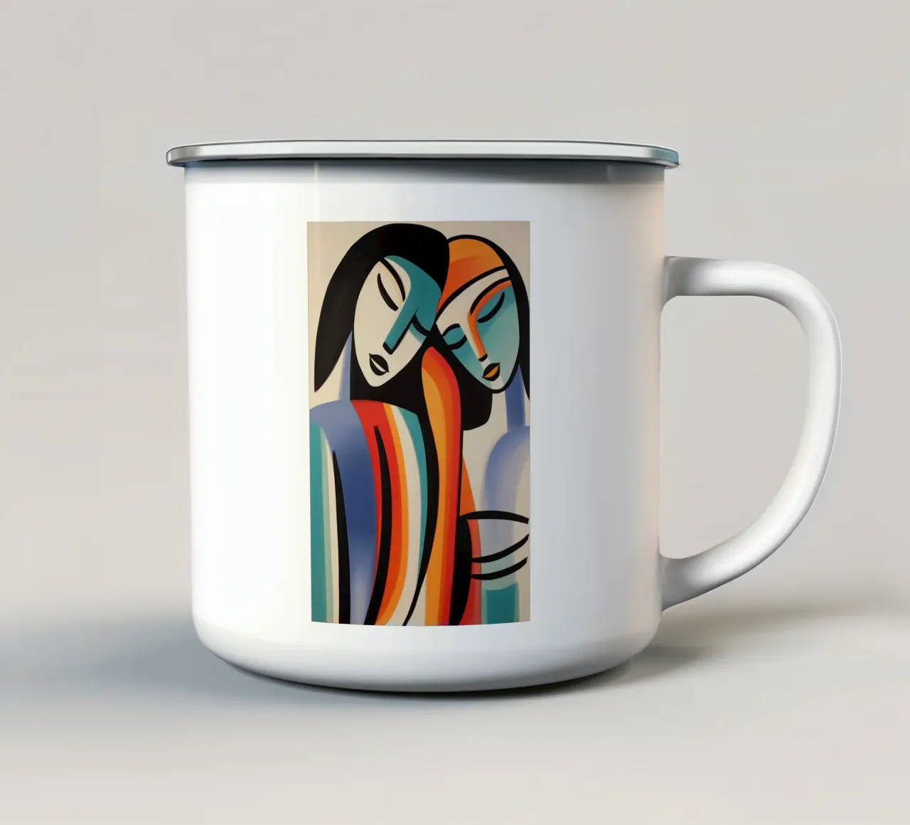 Mensas astratto tazza in smalto da Imagine