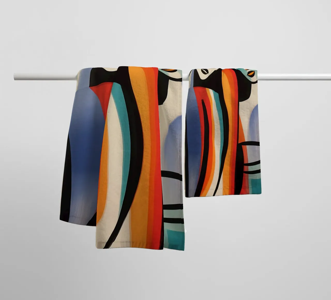 Mensen abstract Handtuch von Imagine