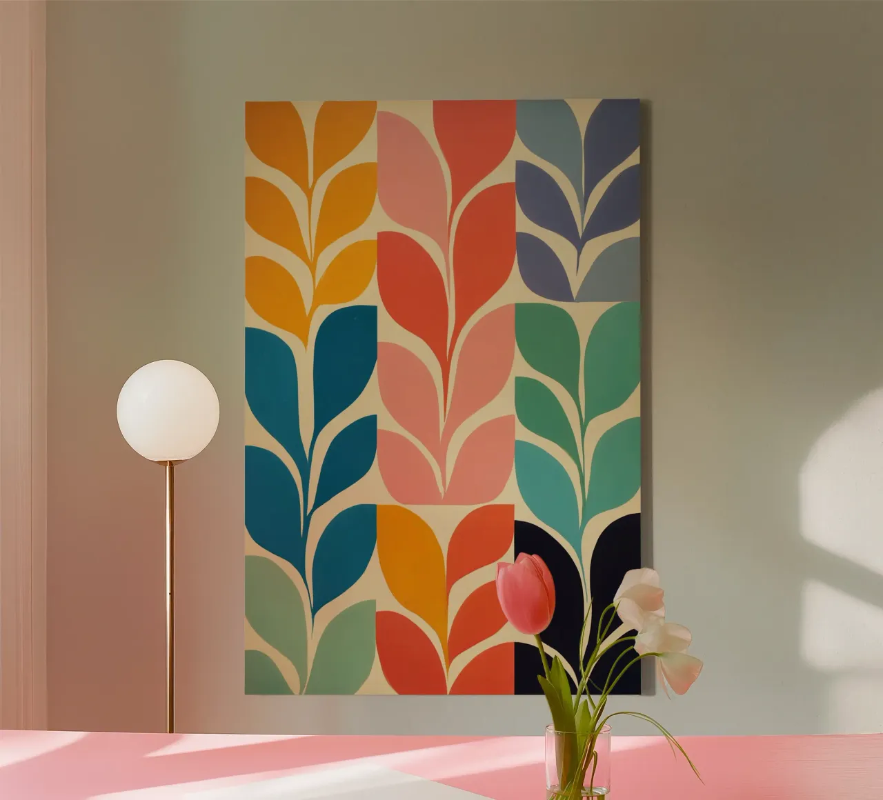 Trendy Botany | Abstract Painting canvas by Autofocus