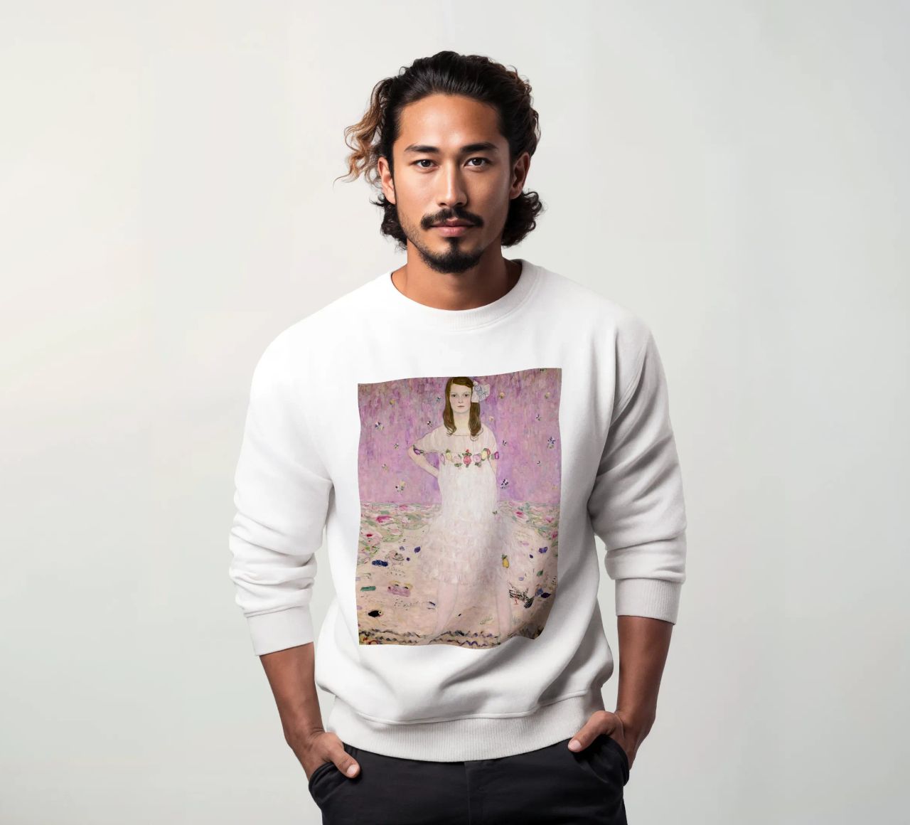 Ragazza in bianco Klimt felpa da venbeshop