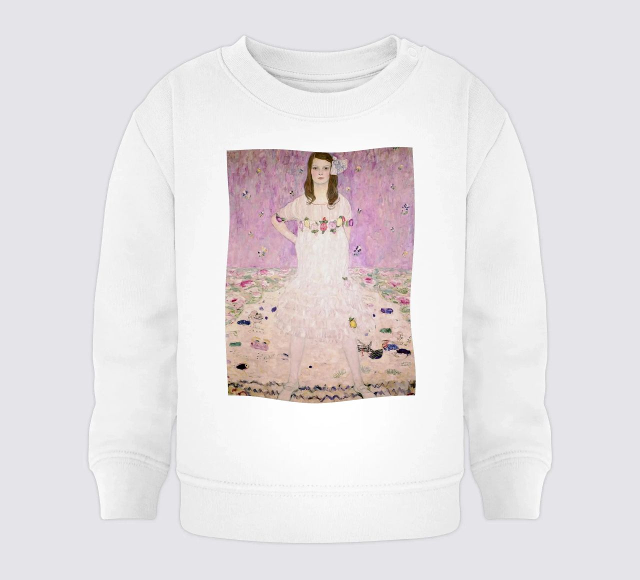 Ragazza in bianco Klimt felpa neonato da venbeshop