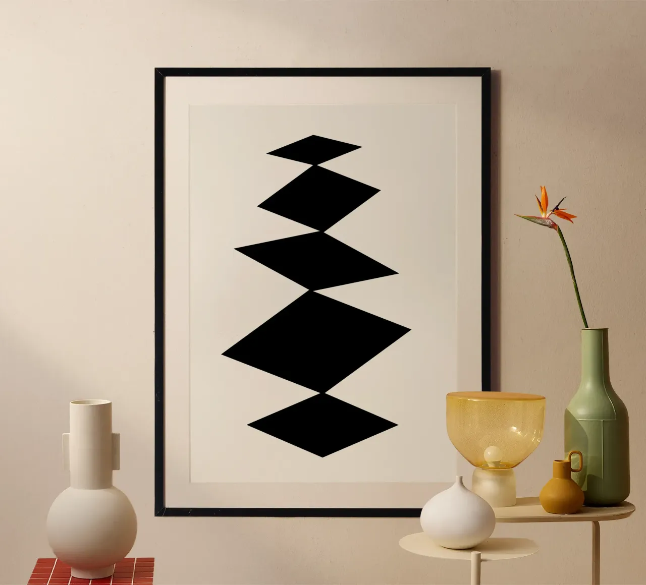 Stack of diamonds hahnemühle by Rose Beck Art
