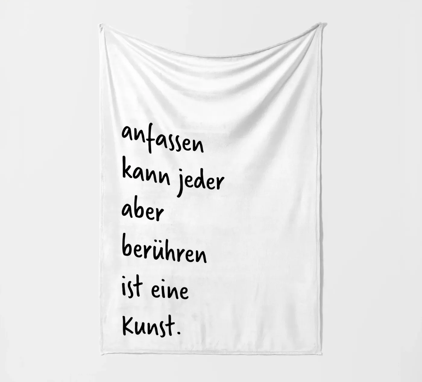 touch fleece blanket by FRICKE DESIGN