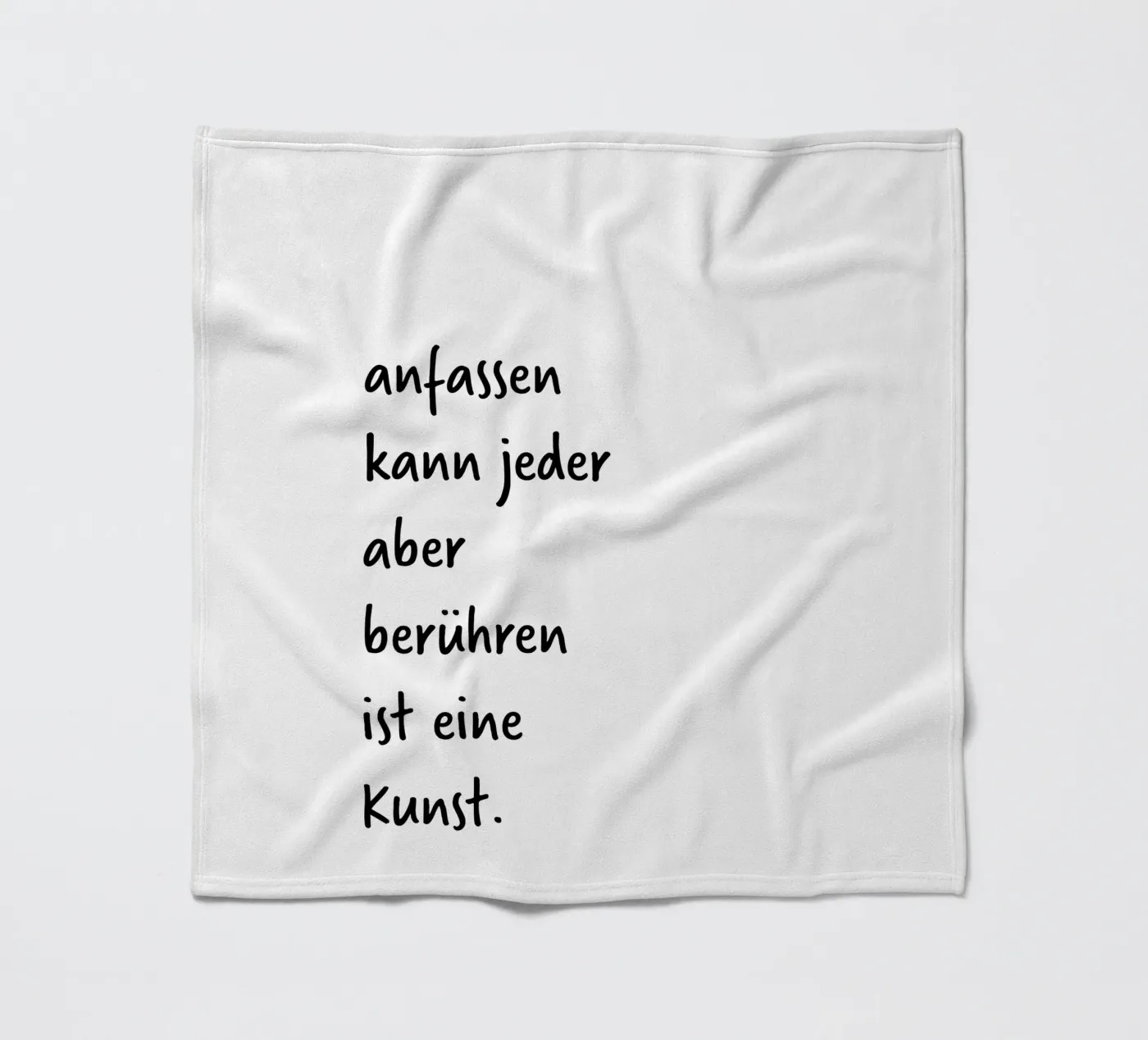 touch fleece blanket by FRICKE DESIGN
