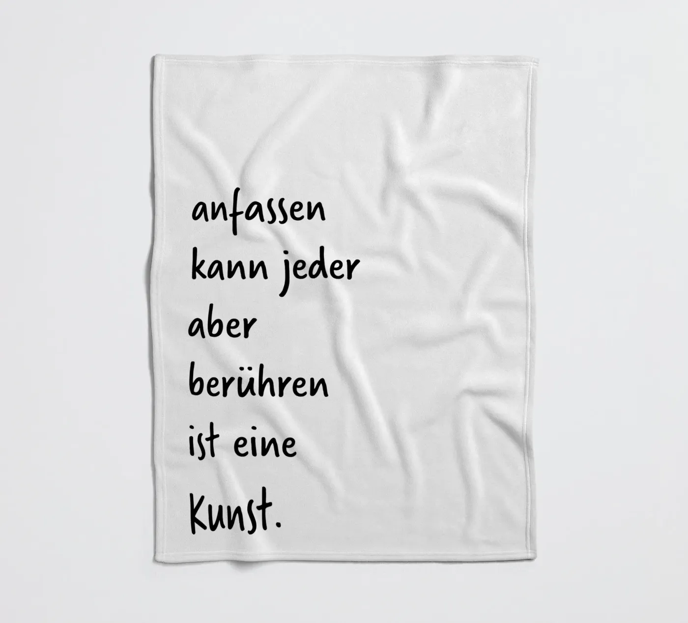 touch fleece blanket by FRICKE DESIGN