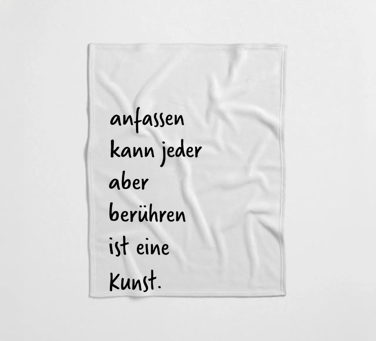 aanraken. (voor meer poëzie bezoek mijn profiel:) fleecedeken van FRICKE DESIGN