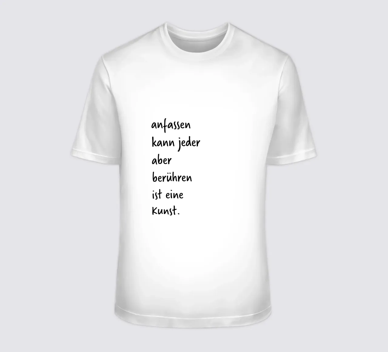 tocco. (per altre poesie visitate il mio profilo:) t-shirt da FRICKE DESIGN