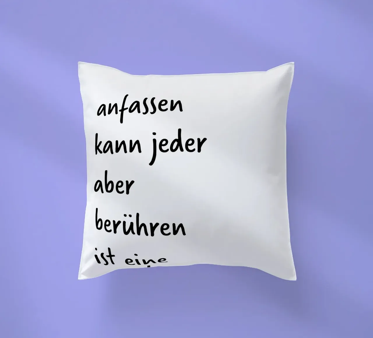 berühren. (für mehr Poesie komm auf mein Profil:) Kissen von FRICKE DESIGN