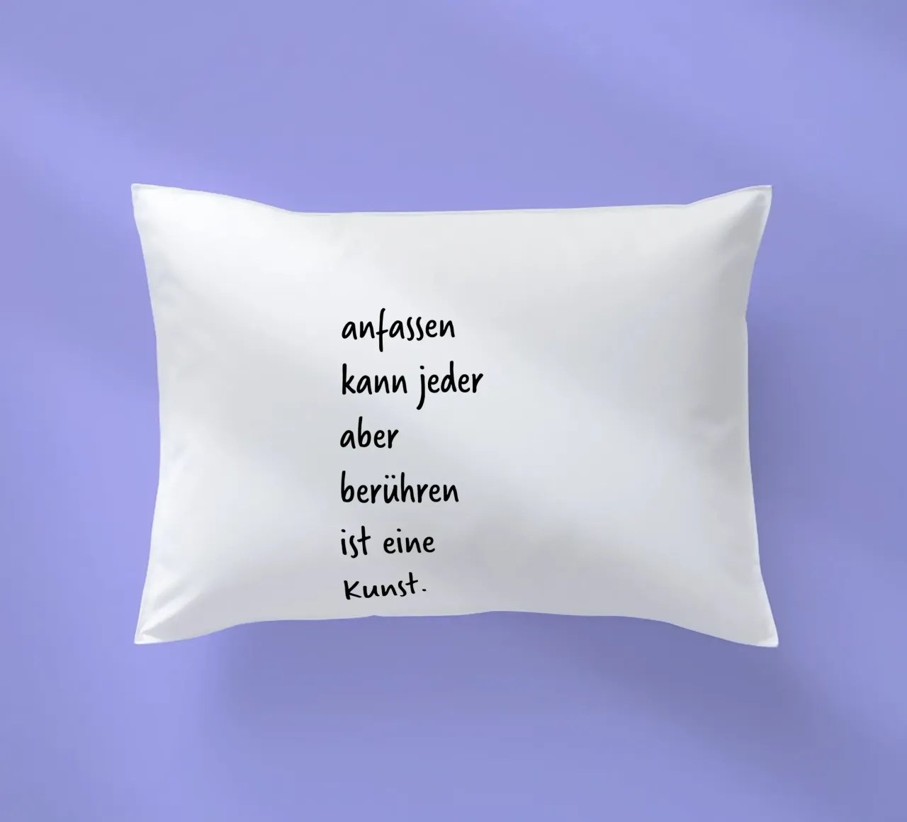 berühren. (für mehr Poesie komm auf mein Profil:) Kissen von FRICKE DESIGN