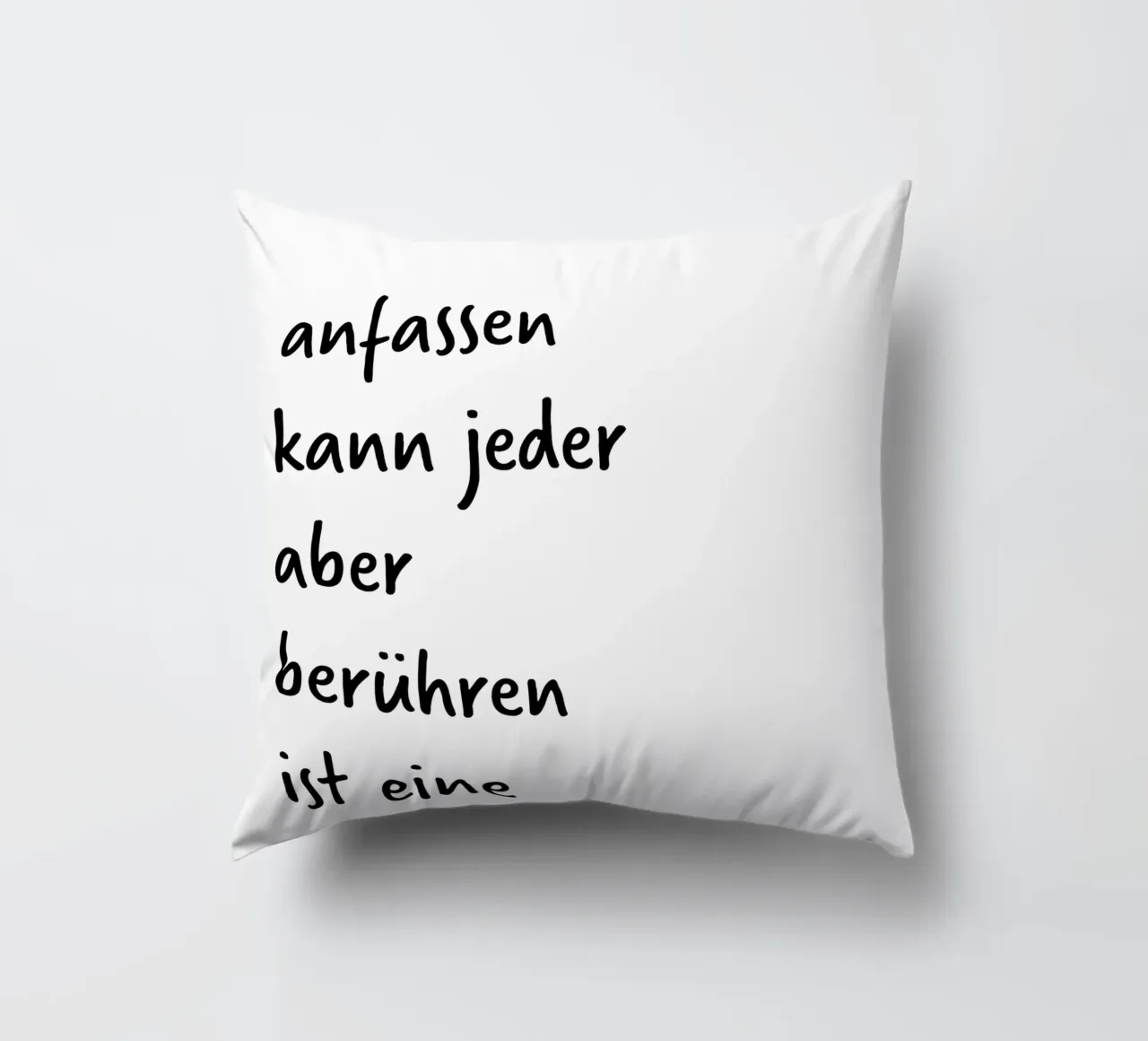 tocco. (per altre poesie visitate il mio profilo:) cuscino da FRICKE DESIGN