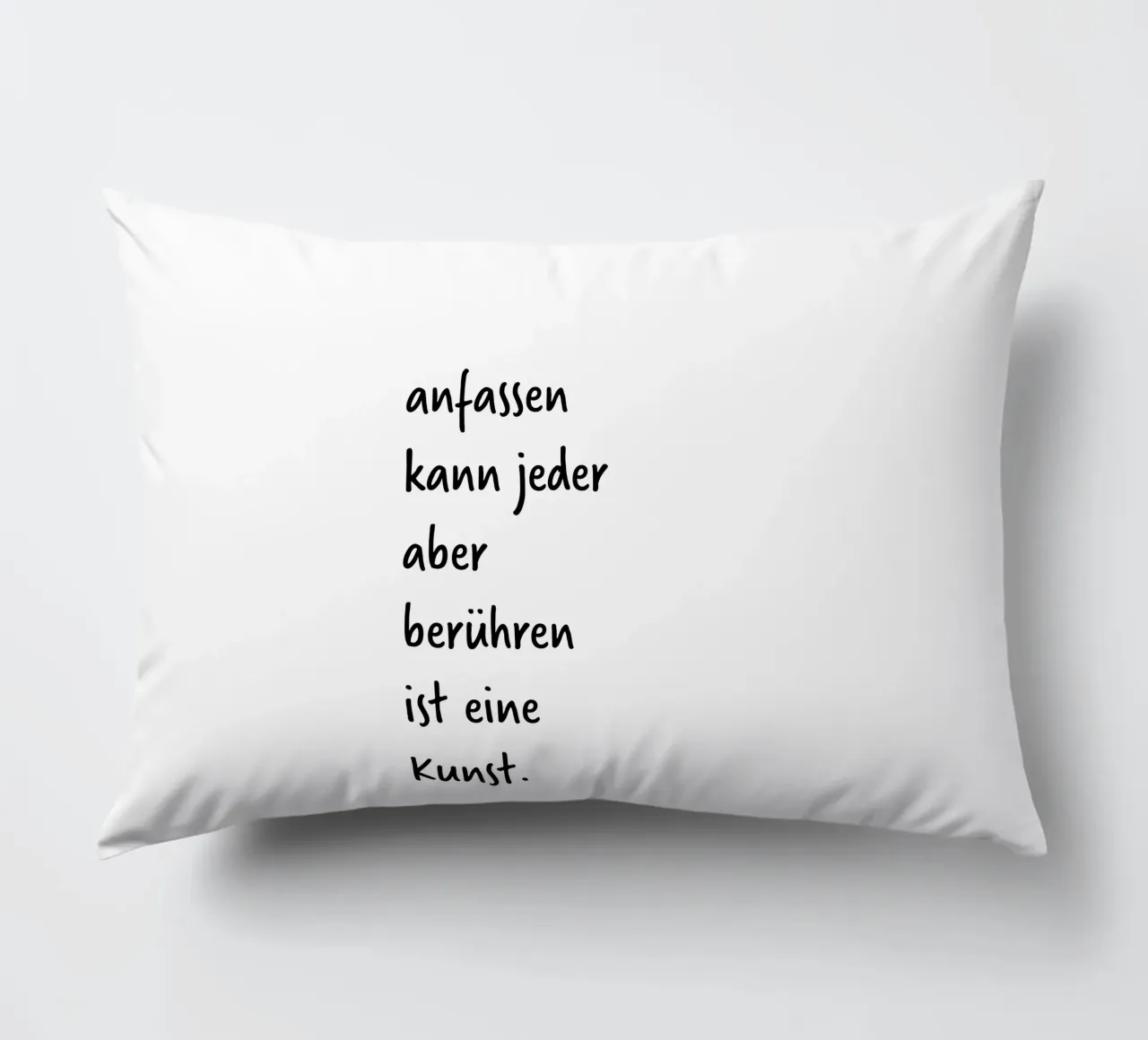 tocco. (per altre poesie visitate il mio profilo:) cuscino da FRICKE DESIGN