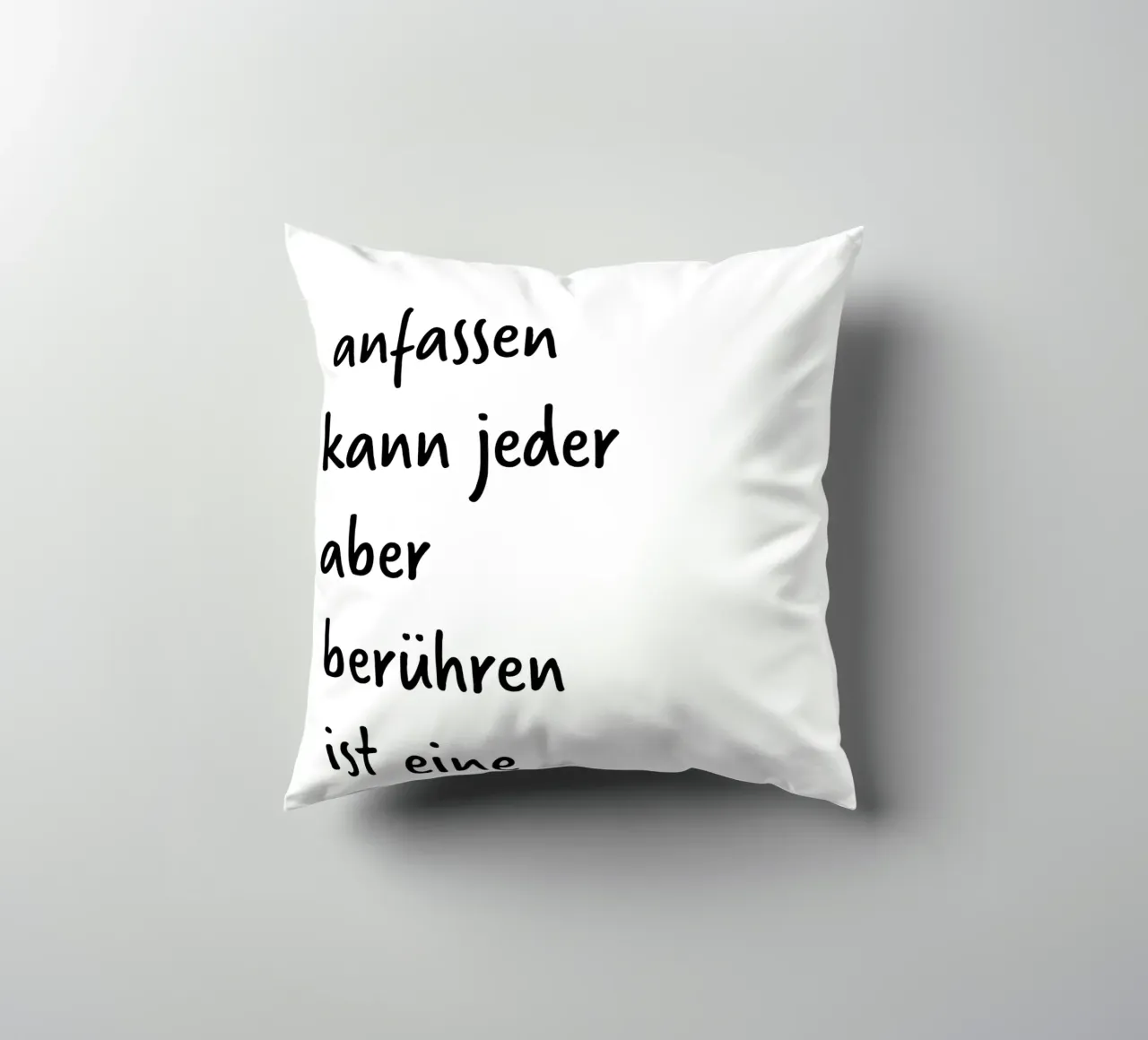tocco. (per altre poesie visitate il mio profilo:) cuscino da FRICKE DESIGN