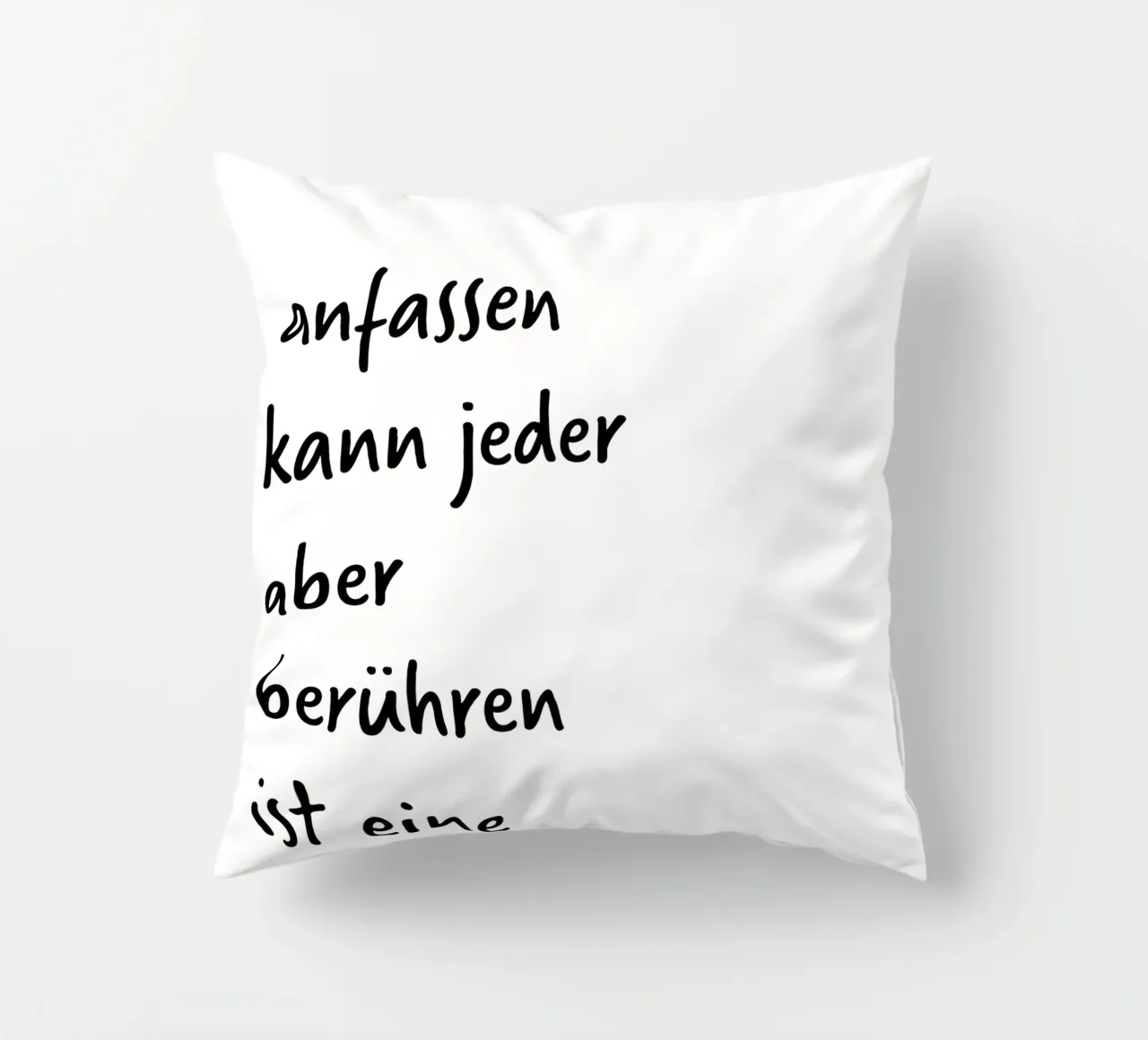tocco. (per altre poesie visitate il mio profilo:) cuscino da FRICKE DESIGN