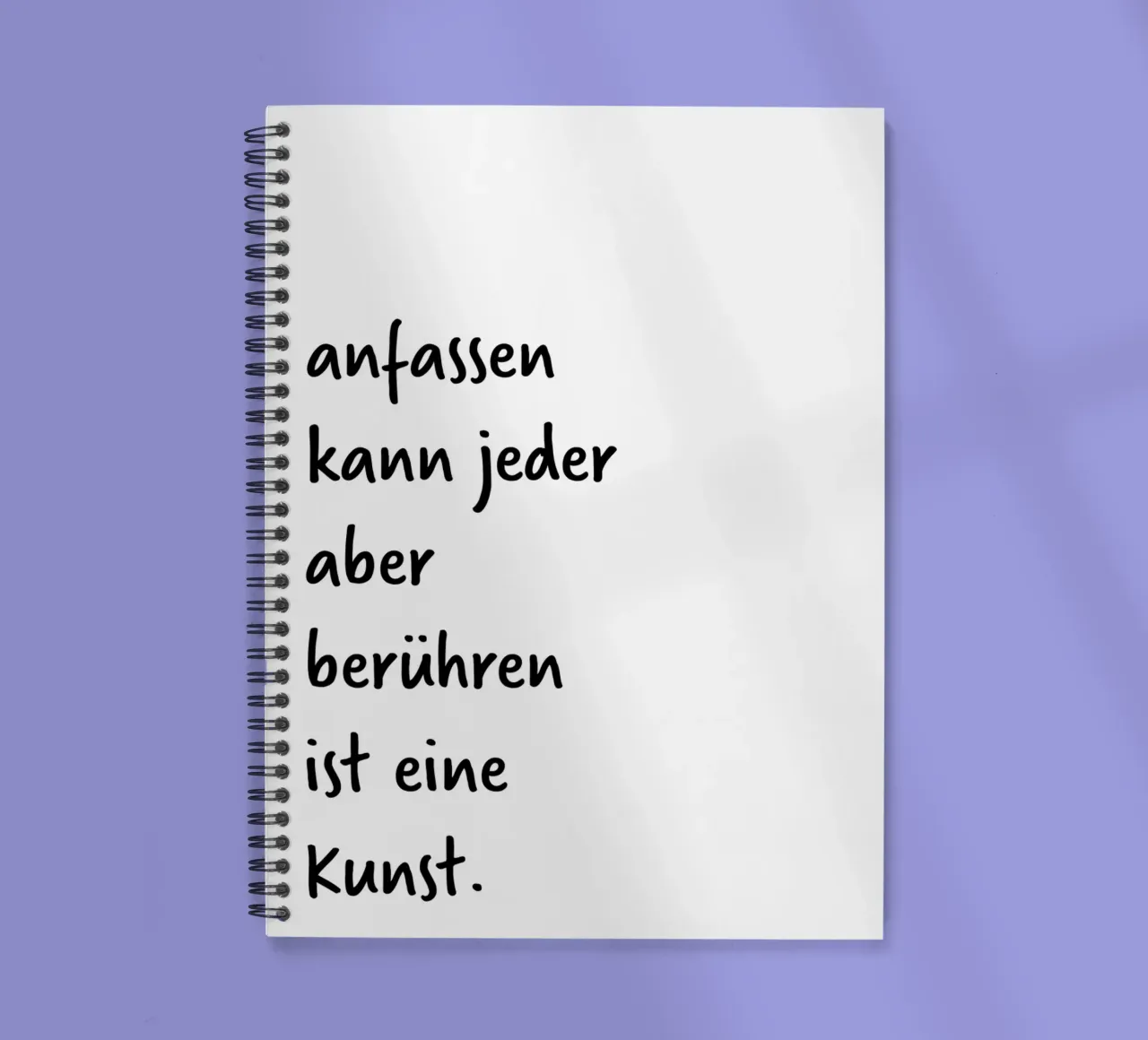 berühren. (für mehr Poesie komm auf mein Profil:) Ringbuch von FRICKE DESIGN