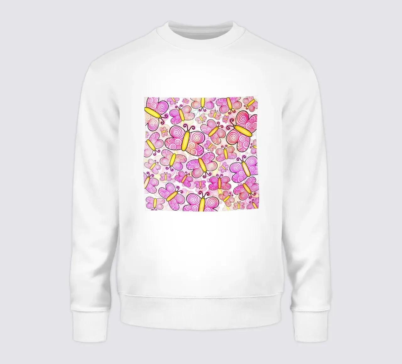 Schmetterling Doodle Karneval Sweatshirt von Happy Littles