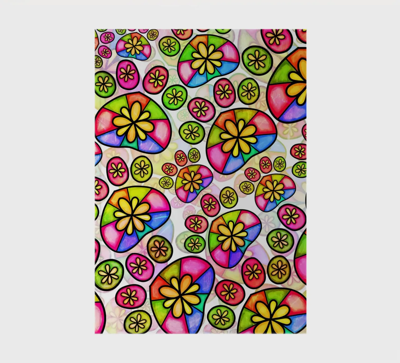 Doodle Paw Print Parade notebook by Happy Littles