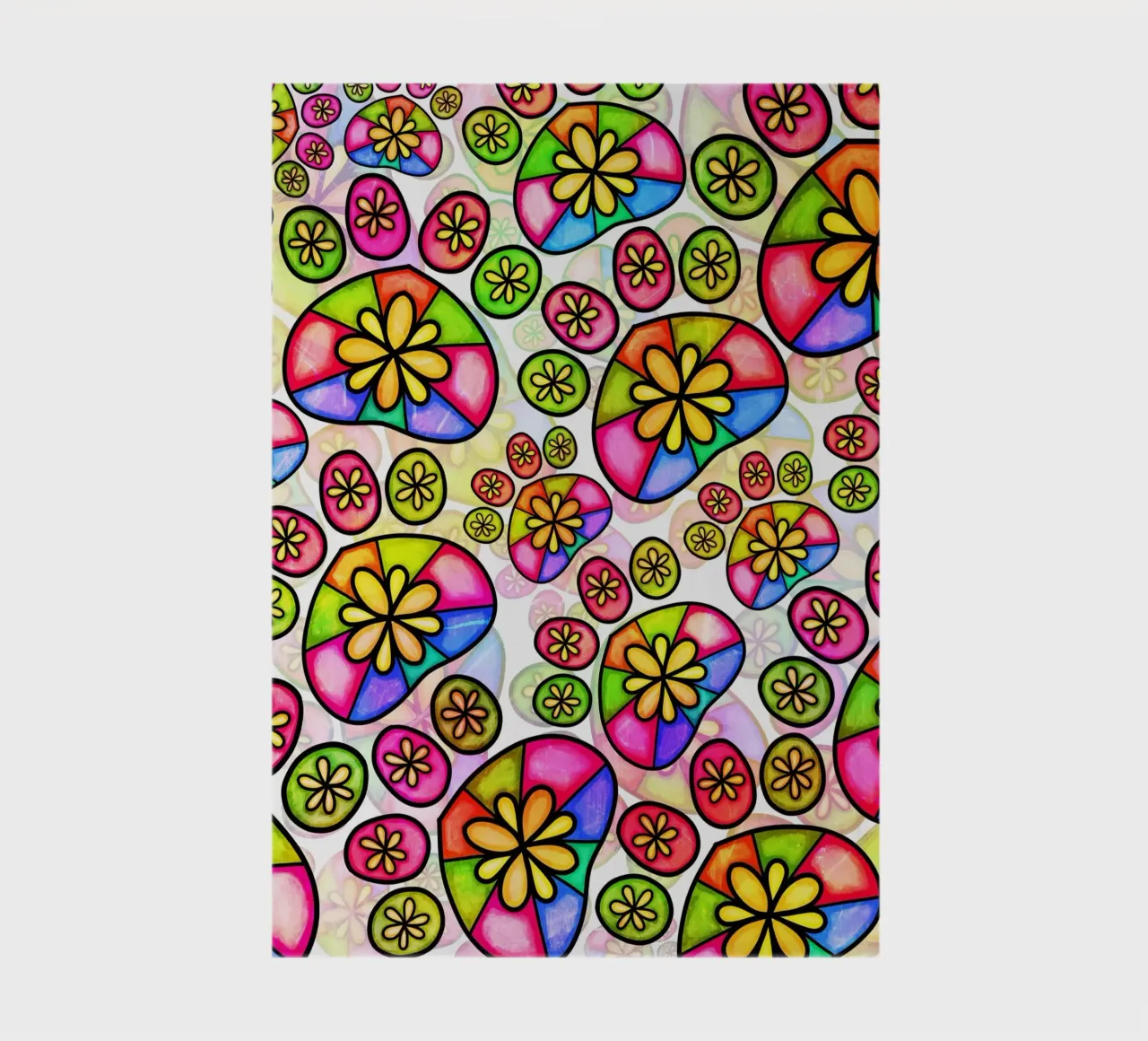 Doodle Paw Print Parade notebook by Happy Littles
