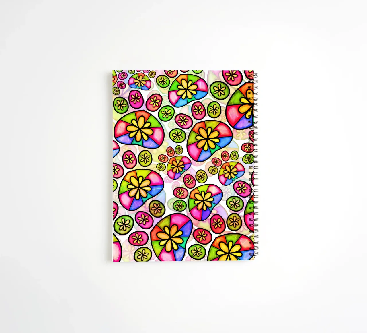 Doodle Paw Print Parade spiral notebook by Happy Littles