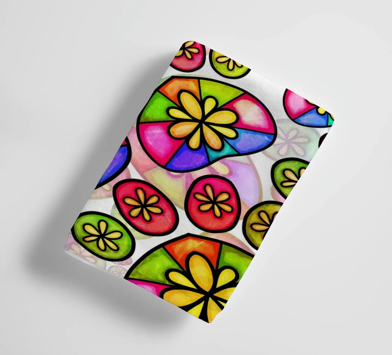 Doodle Paw Print Parade towel by Happy Littles