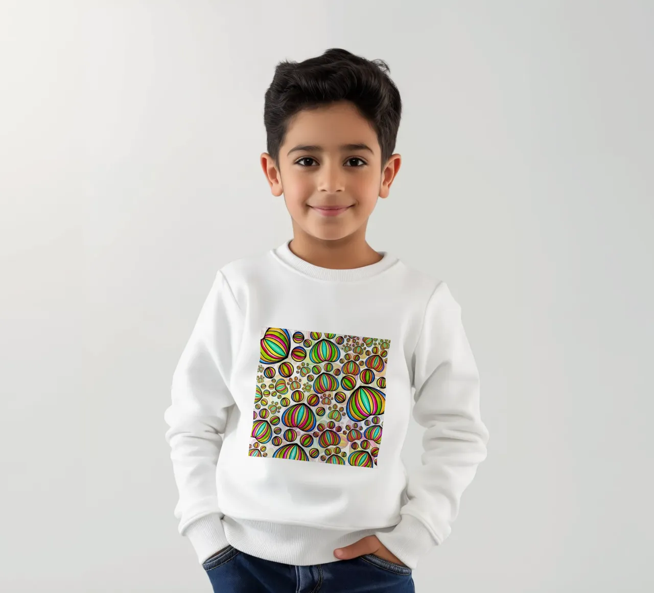 Sfilata di zampe a scarabocchio felpa bambino da Happy Littles