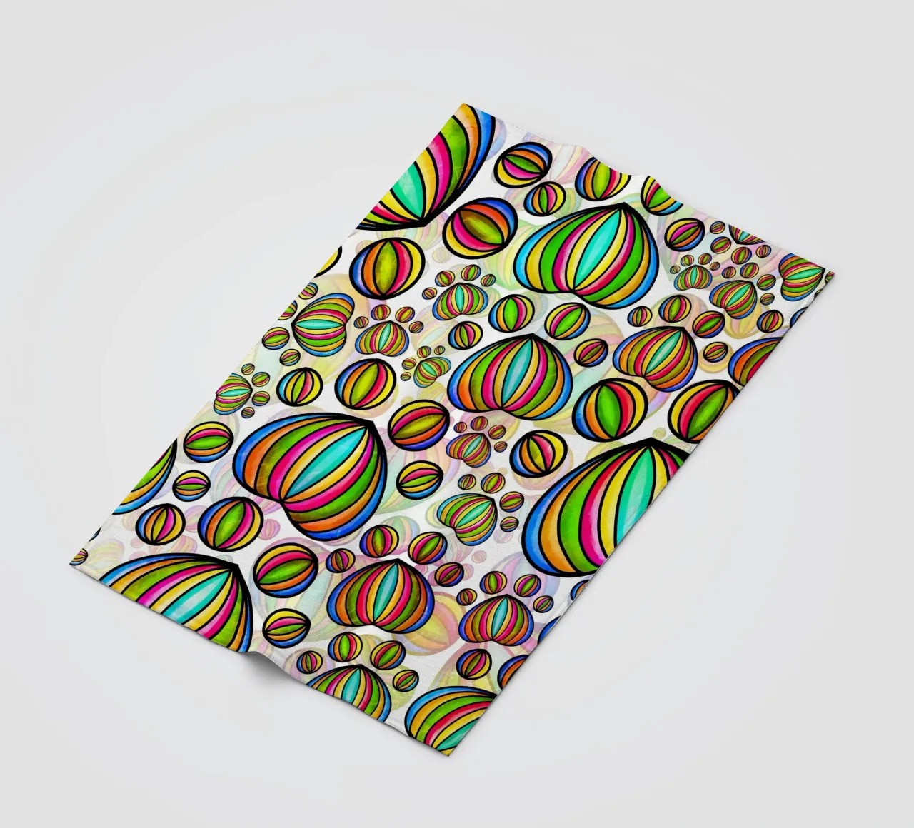 Doodle-Pfottendruck-Parade Fleecedecke von Happy Littles