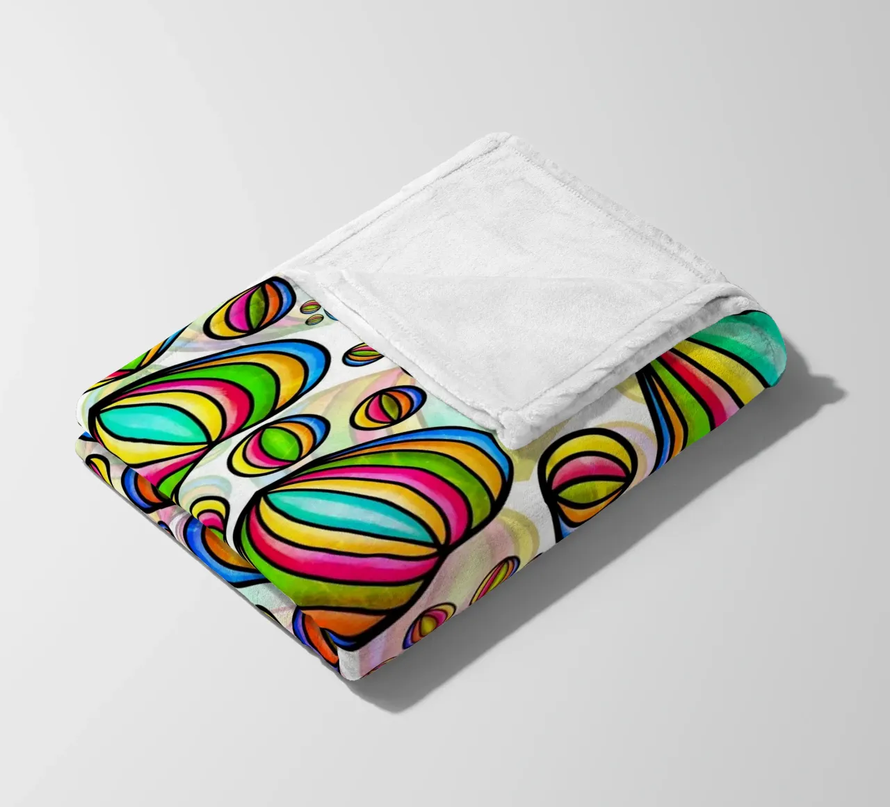Doodle-Pfottendruck-Parade Fleecedecke von Happy Littles