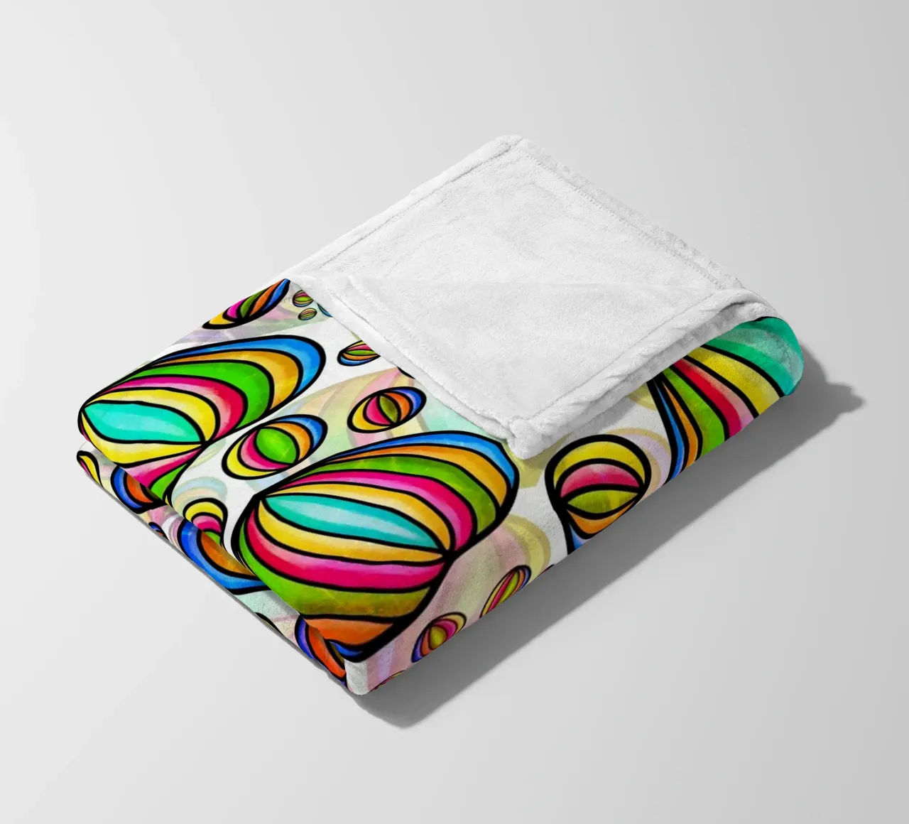 Doodle-Pfottendruck-Parade Fleecedecke von Happy Littles