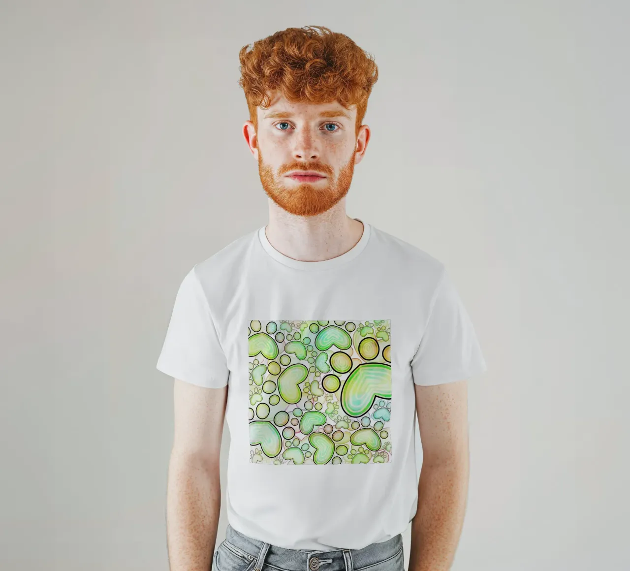 Doodle-Pfottendruck-Parade T-Shirt von Happy Littles