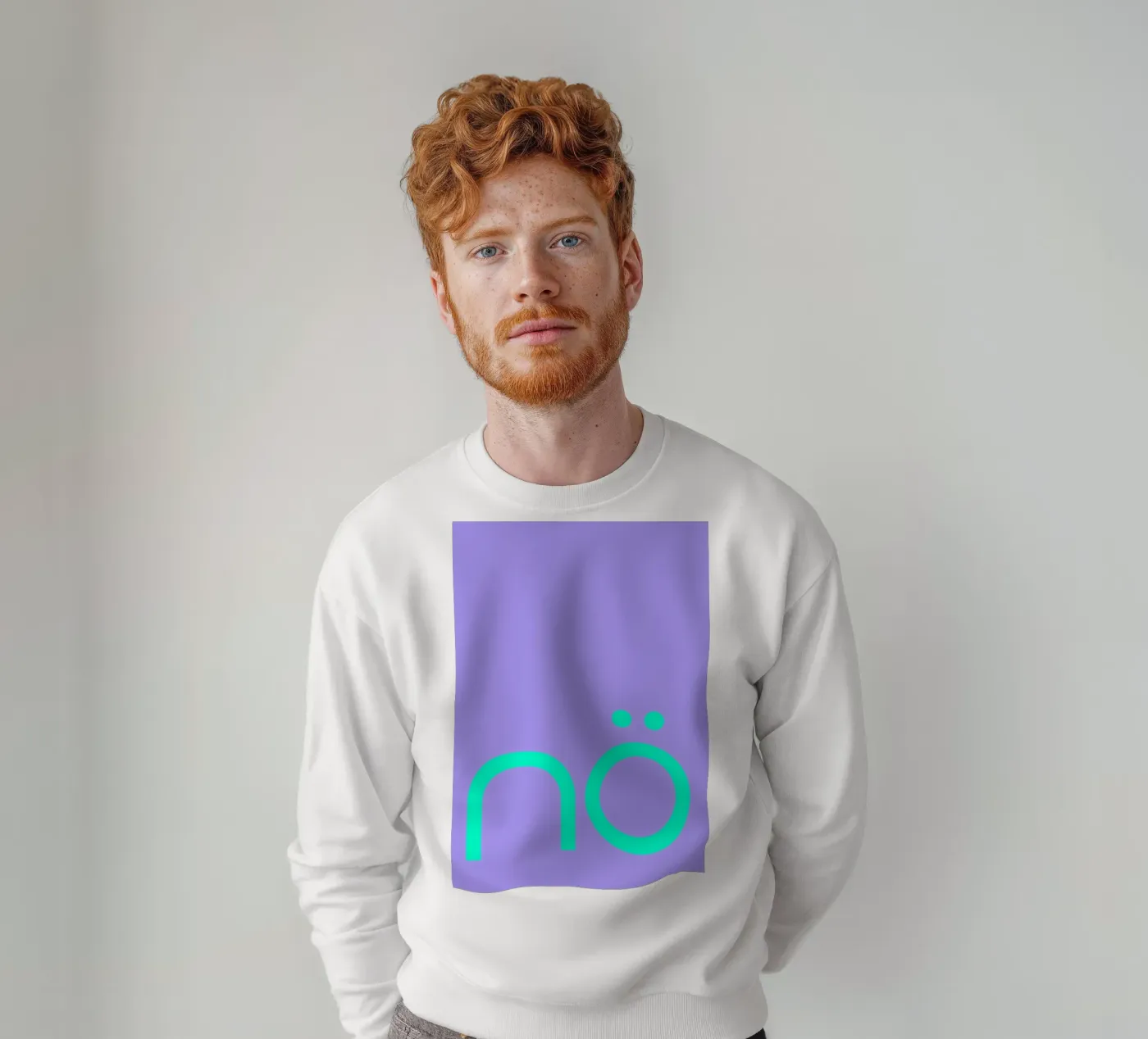 nö | Statement felpa da FRICKE DESIGN