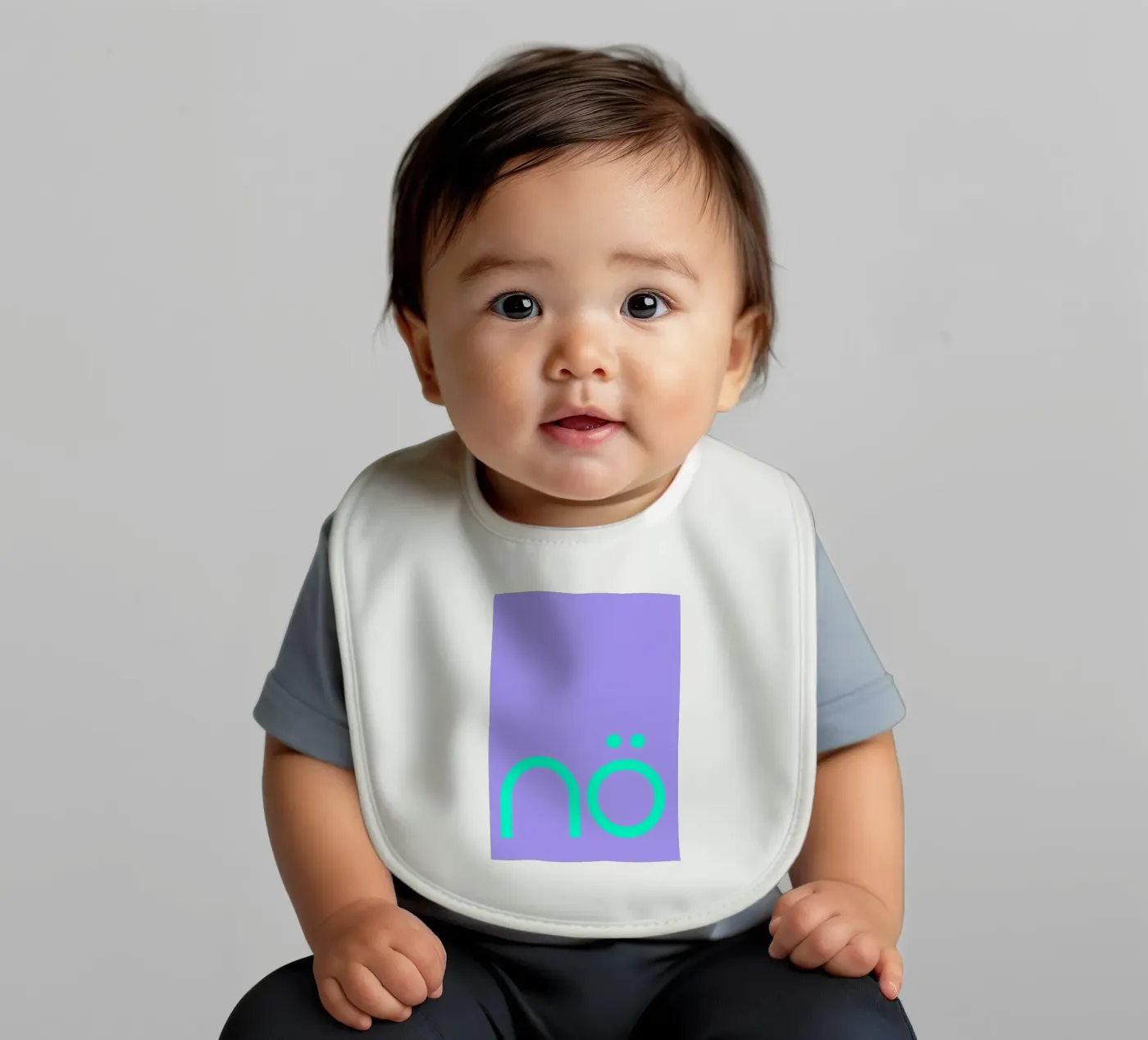 nö | Statement baby bib by FRICKE DESIGN