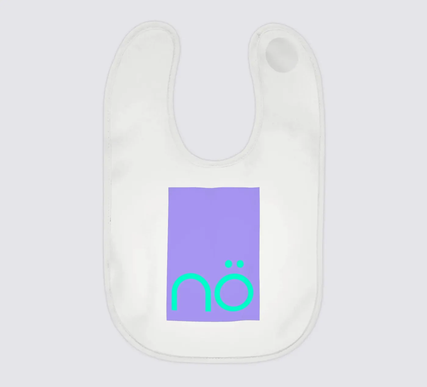 nö | Statement baby bib by FRICKE DESIGN