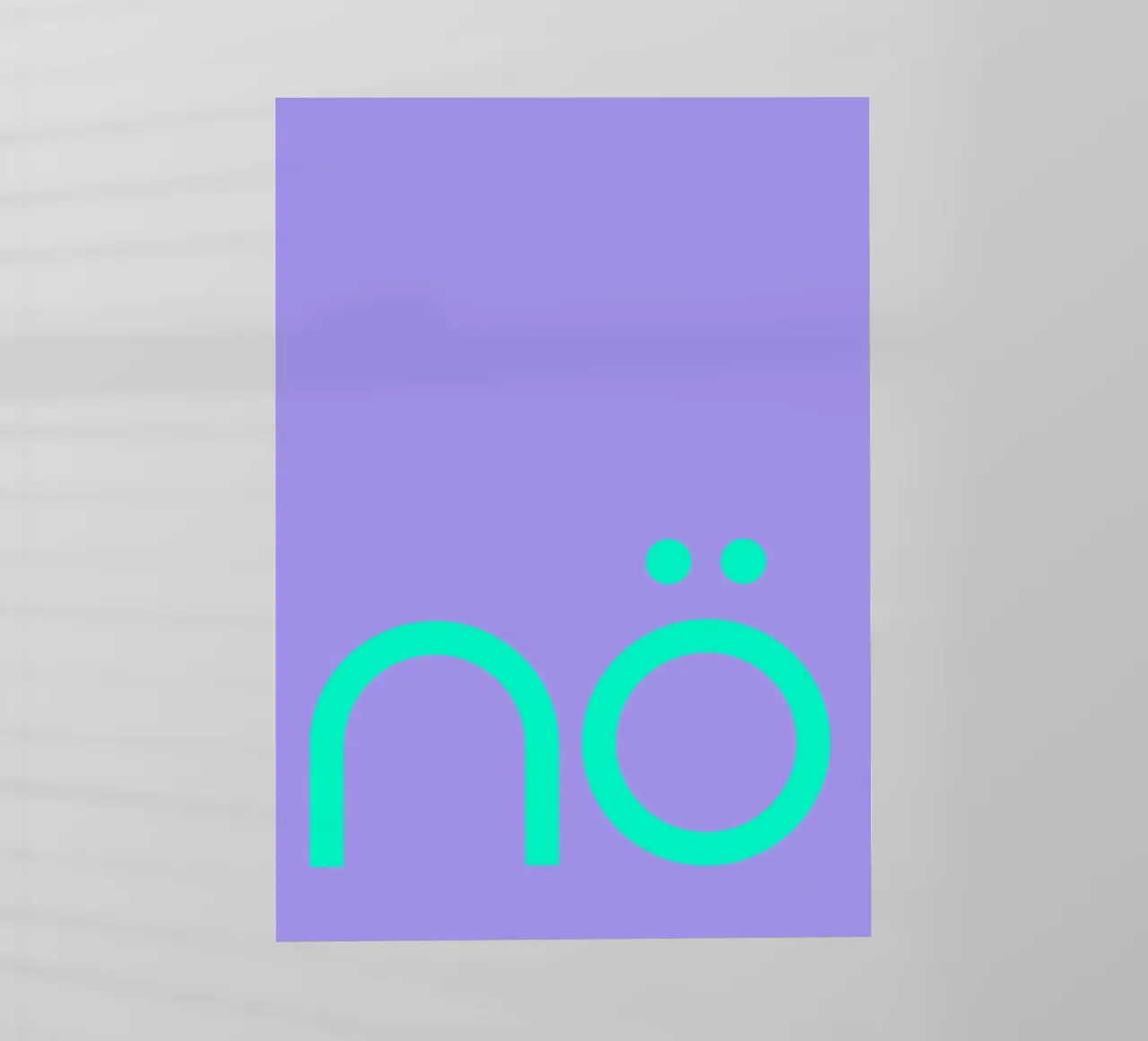 nö | Statement pellicola backlit da FRICKE DESIGN