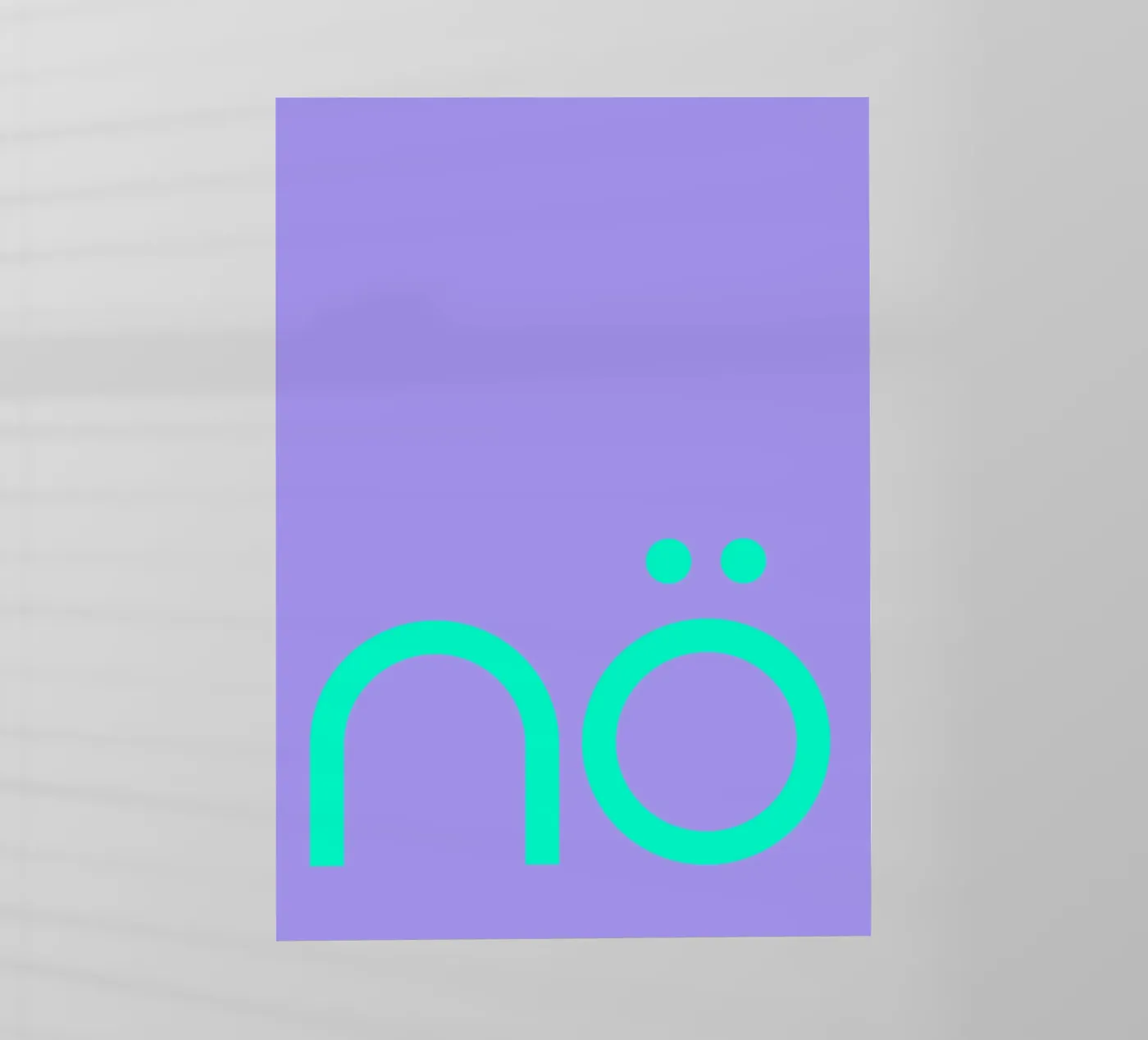 nö | Statement pellicola backlit da FRICKE DESIGN