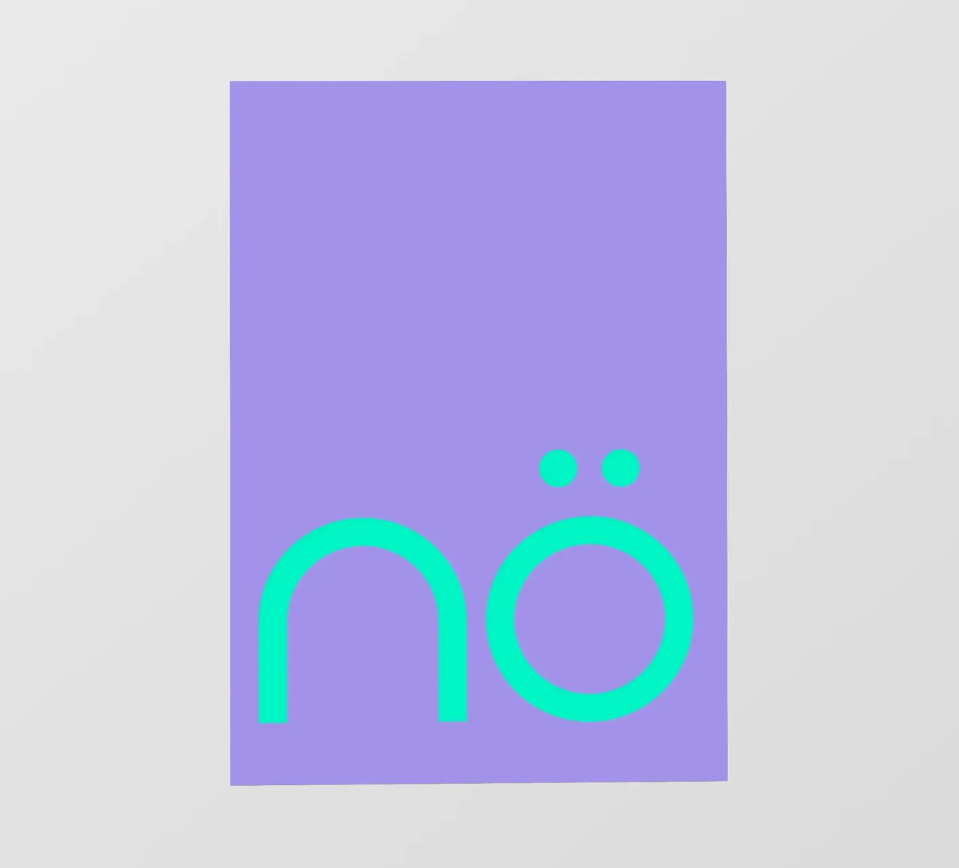 nö | Statement pellicola backlit da FRICKE DESIGN