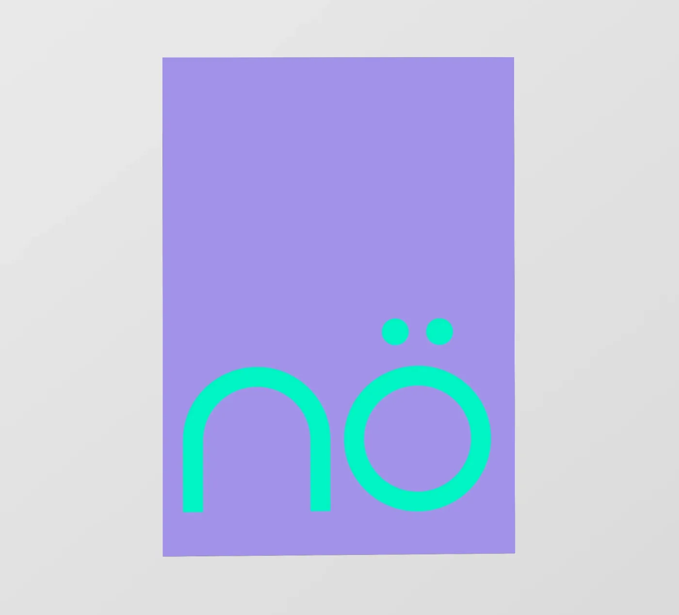 nö | Statement backlit folie van FRICKE DESIGN