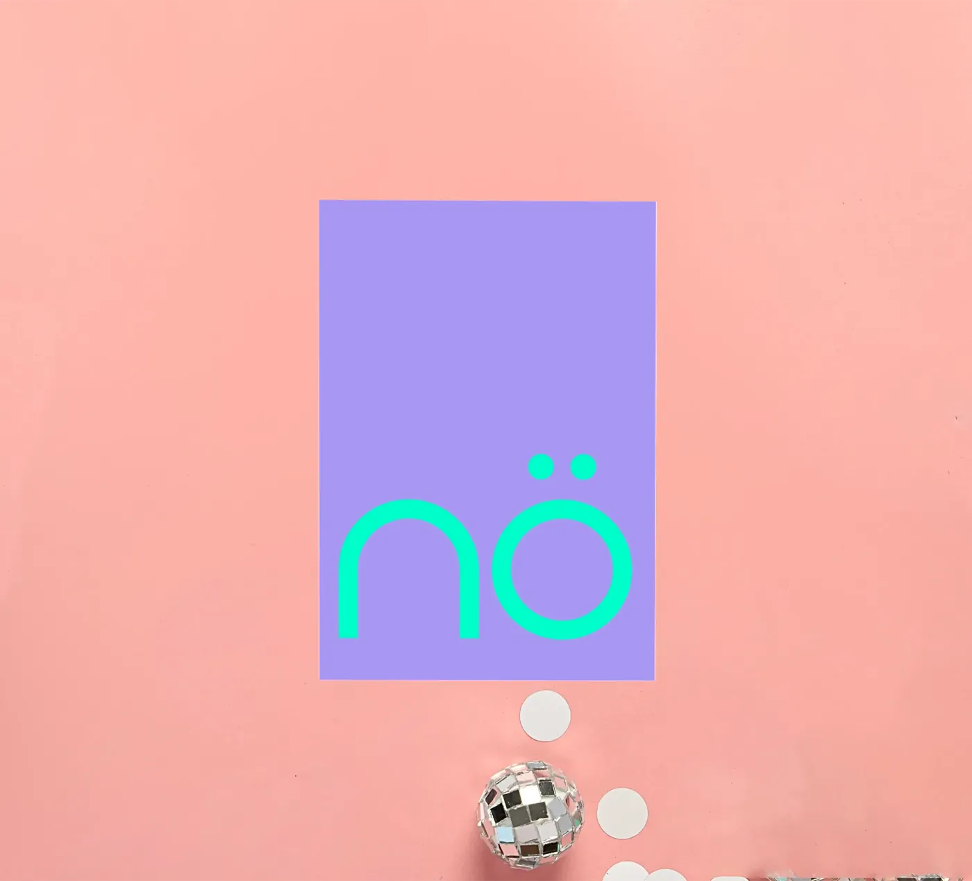 nö | Statement sticker van FRICKE DESIGN