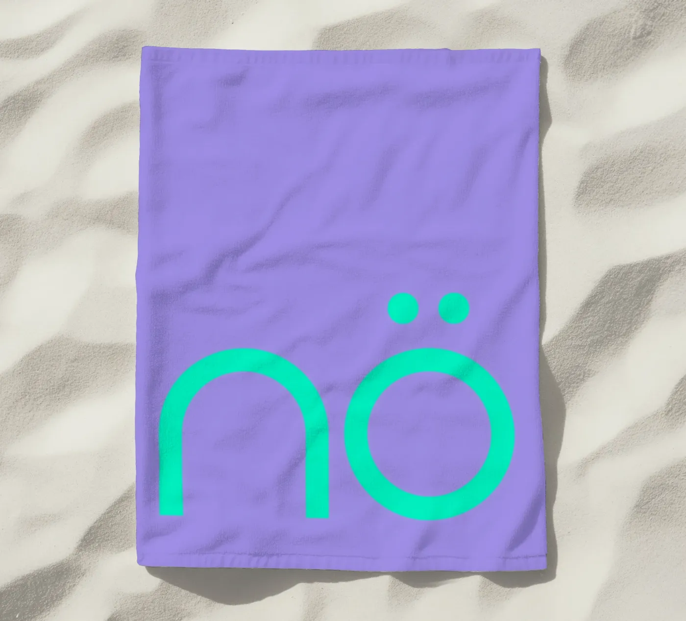 nö | Statement beach towel by FRICKE DESIGN
