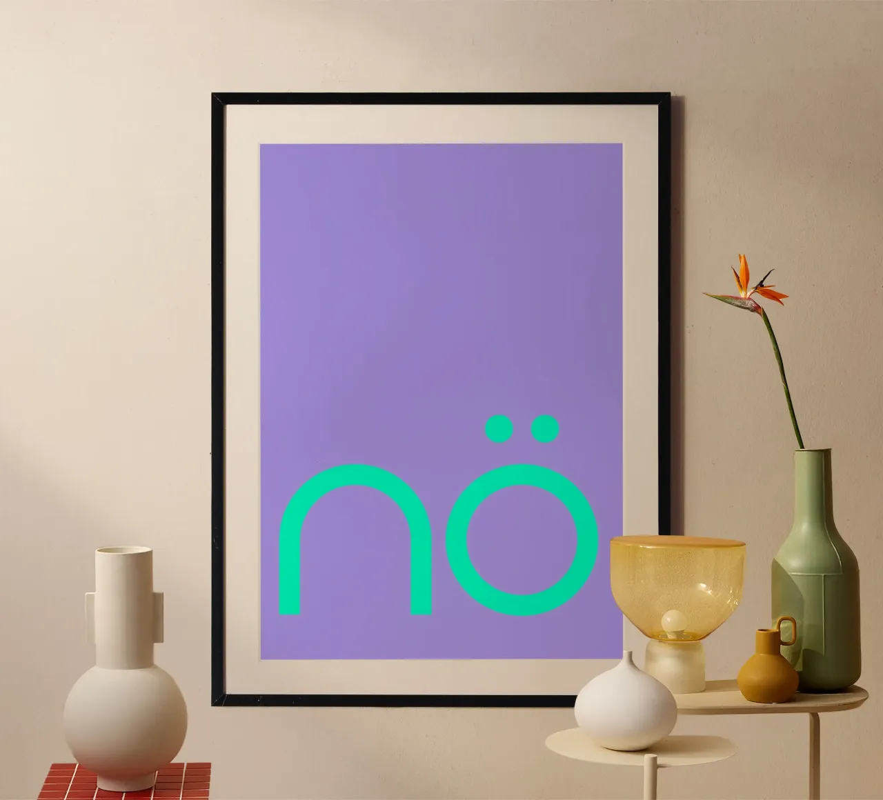 nö | Statement poster da FRICKE DESIGN