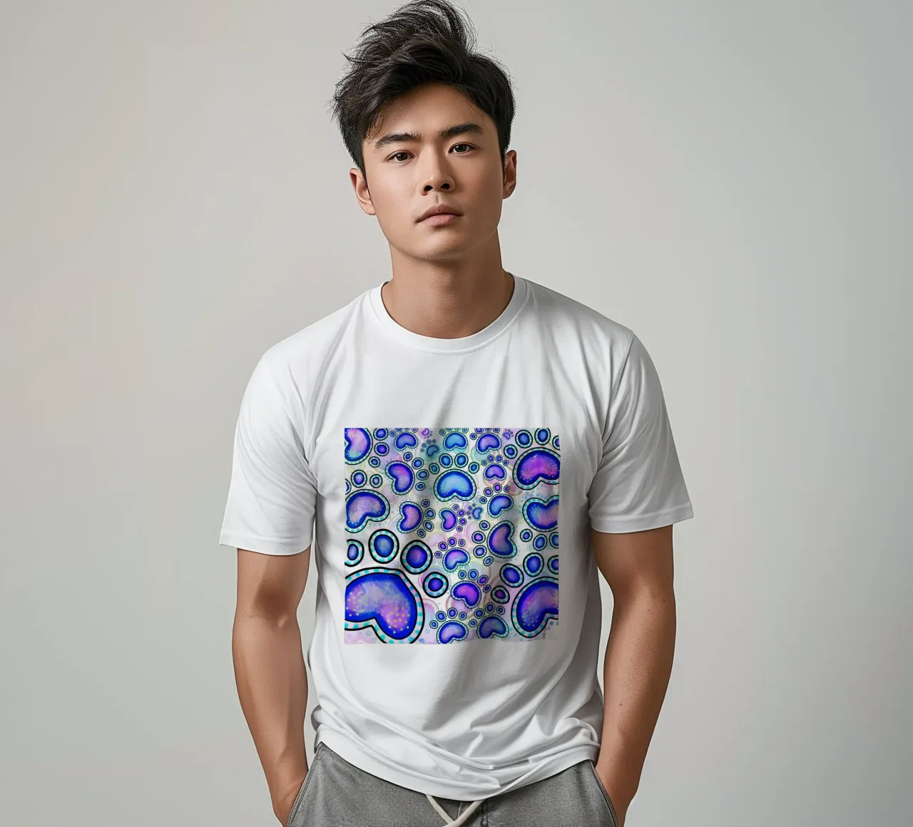 Sfilata di zampe a scarabocchio t-shirt da Happy Littles