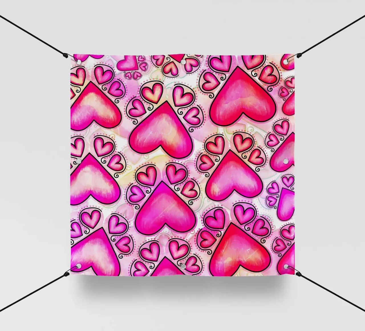Sfilata di zampe a scarabocchio telo in pvc da Happy Littles