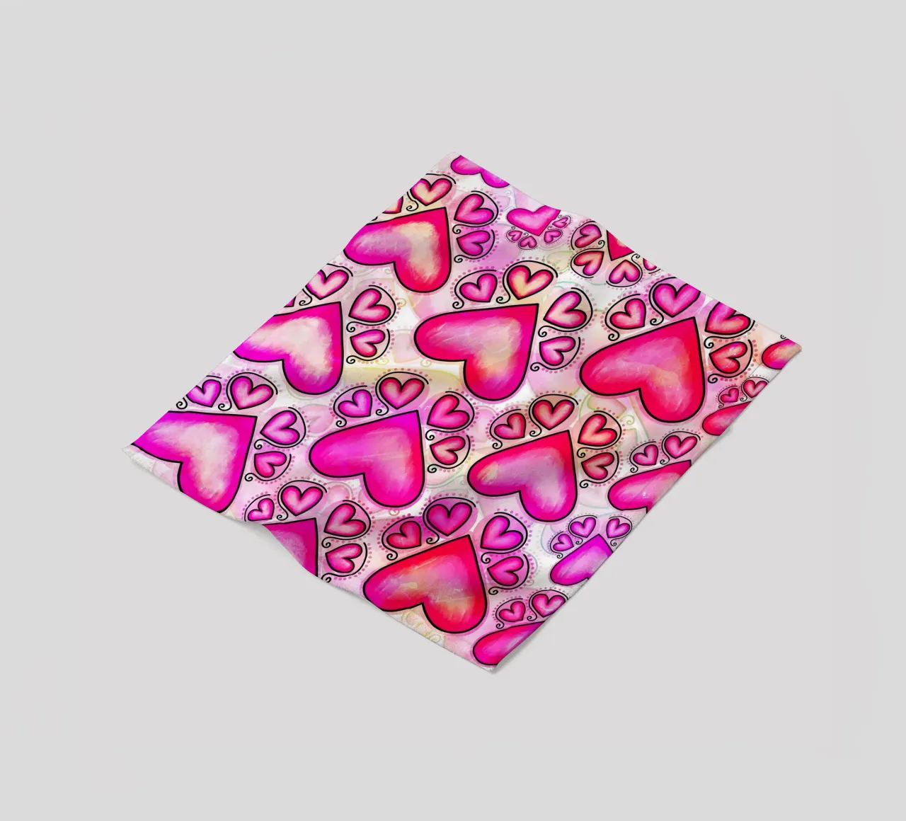 Doodle Paw Print Parade fleece blanket by Happy Littles
