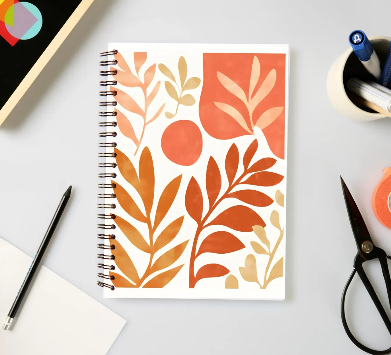 Botanical Abstract spiral notebook by Gypsy Galleria