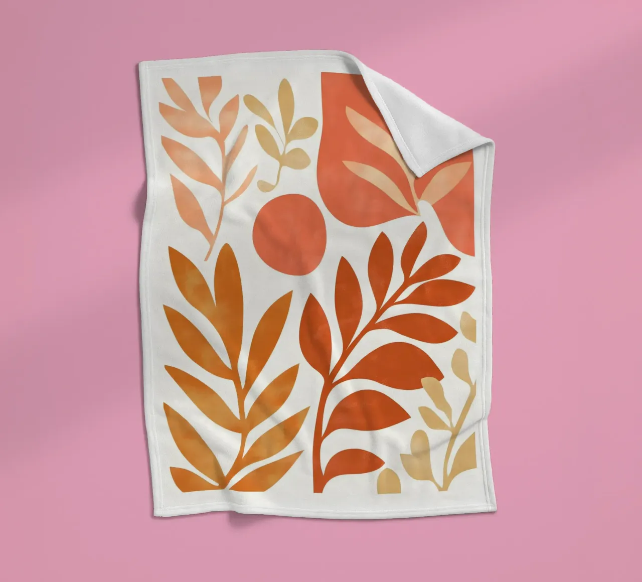 Botanical Abstract coperta in pile da Gypsy Galleria