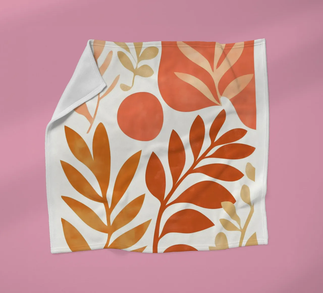 Botanical Abstract coperta in pile da Gypsy Galleria
